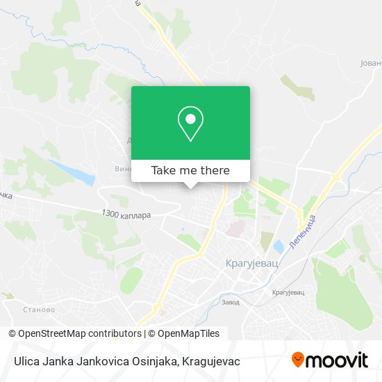 Ulica Janka Jankovica Osinjaka map