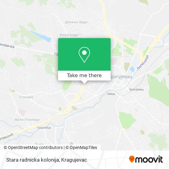 Stara radnicka kolonija map