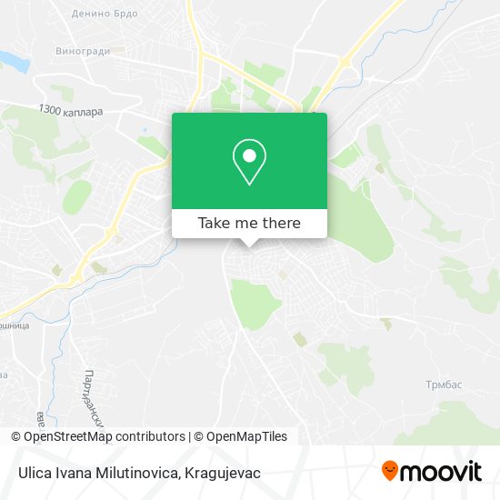 Ulica Ivana Milutinovica map