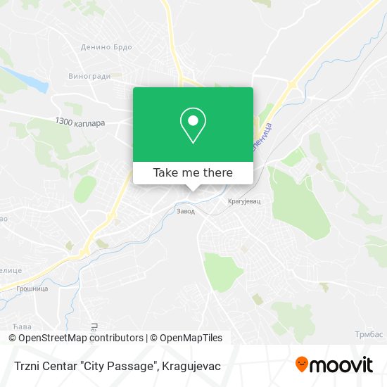 Trzni Centar "City Passage" map