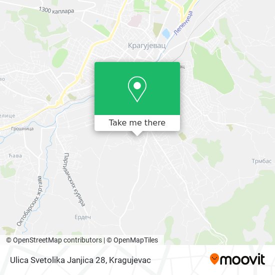 Ulica Svetolika Janjica 28 map