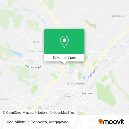 Ulica Milentija Popovica map