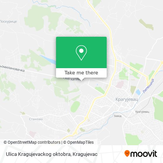 Ulica Kragujevackog oktobra map