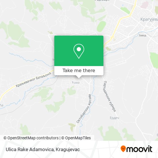 Ulica Rake Adamovica map