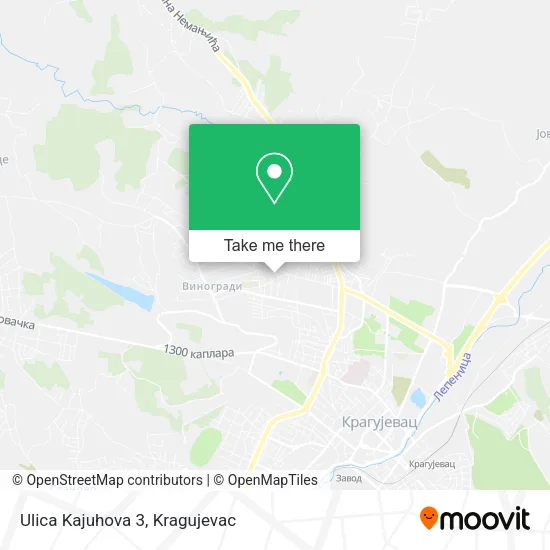 Ulica Kajuhova 3 map