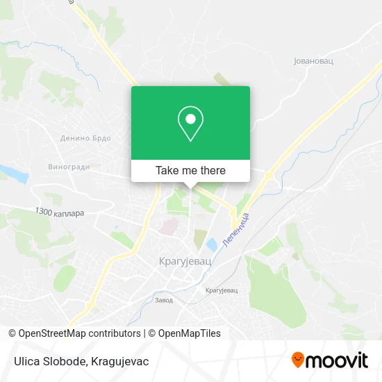 Ulica Slobode map