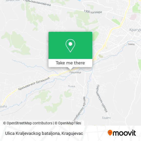 Ulica Kraljevackog bataljona map