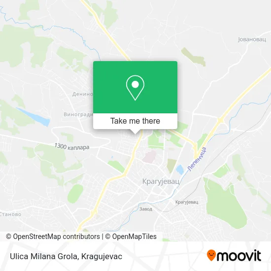 Ulica Milana Grola map