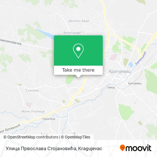 Улица Првослава Стојановића map