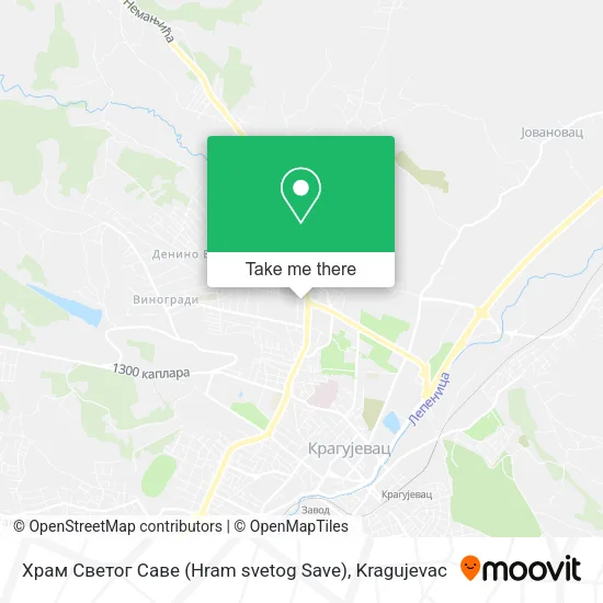 Храм Светог Саве (Hram svetog Save) map