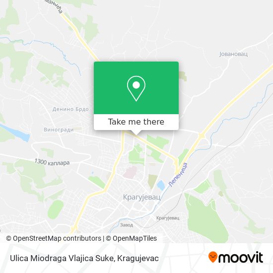Ulica Miodraga Vlajica Suke map
