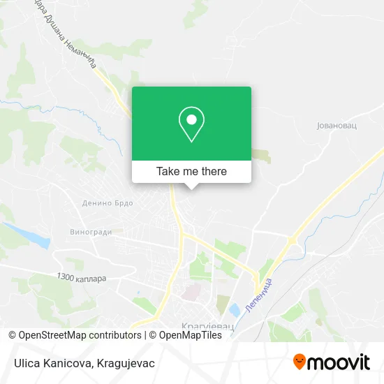 Ulica Kanicova map