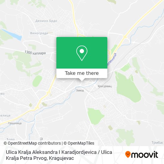 Ulica Kralja Aleksandra I Karadjordjevica / Ulica Kralja Petra Prvog map