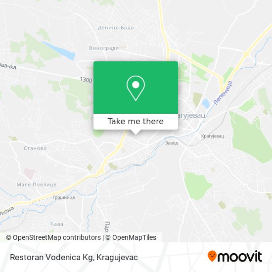 Restoran Vodenica Kg map