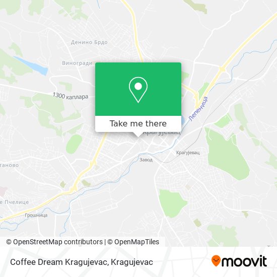 Coffee Dream Kragujevac map