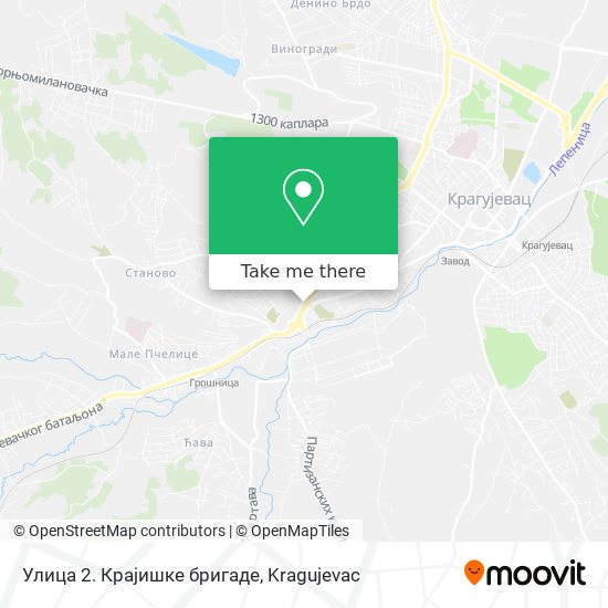 Улица 2. Крајишке бригаде map