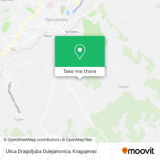 Ulica Dragoljuba Dulejanovica map