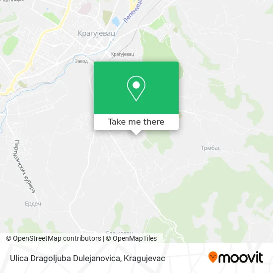 Ulica Dragoljuba Dulejanovica map