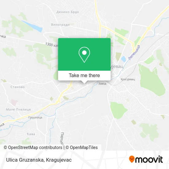 Ulica Gruzanska map