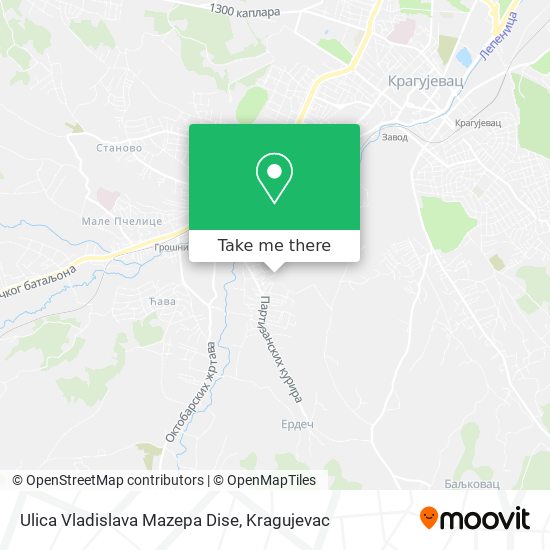 Ulica Vladislava Mazepa Dise map