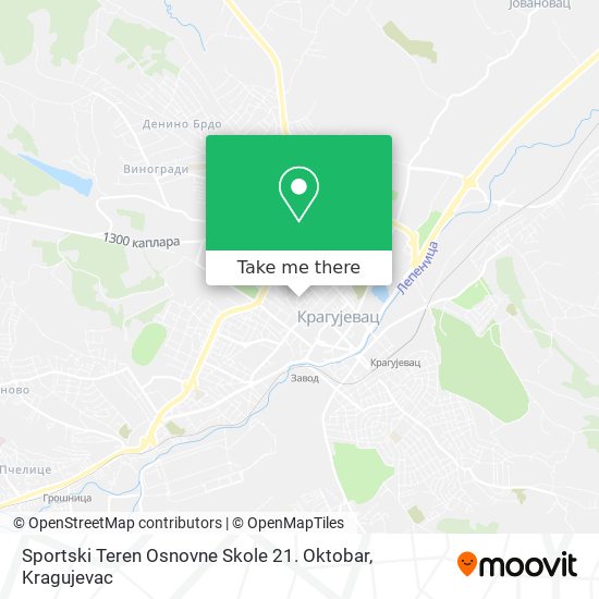 Sportski Teren Osnovne Skole 21. Oktobar map