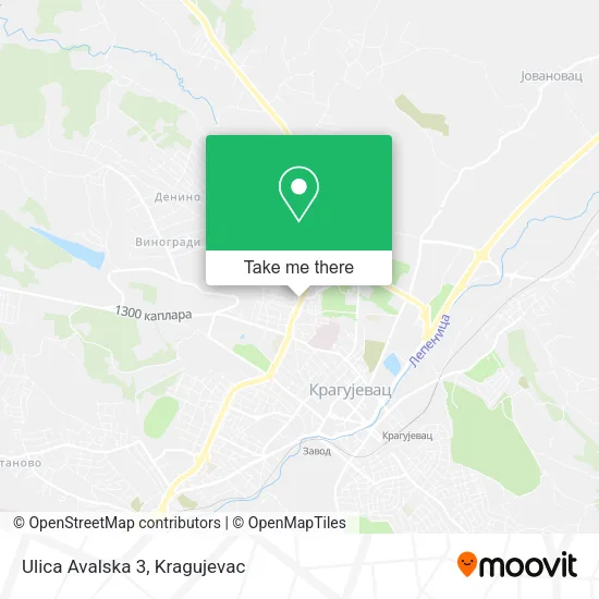Ulica Avalska 3 map