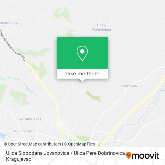 Ulica Slobodana Jovanovica / Ulica Pere Dobrinovica map