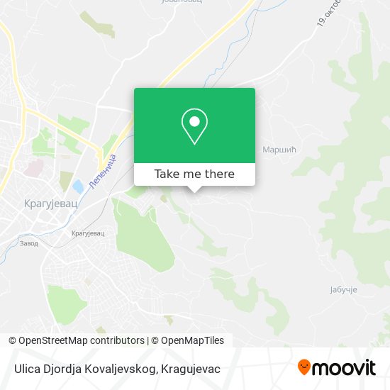 Ulica Djordja Kovaljevskog map