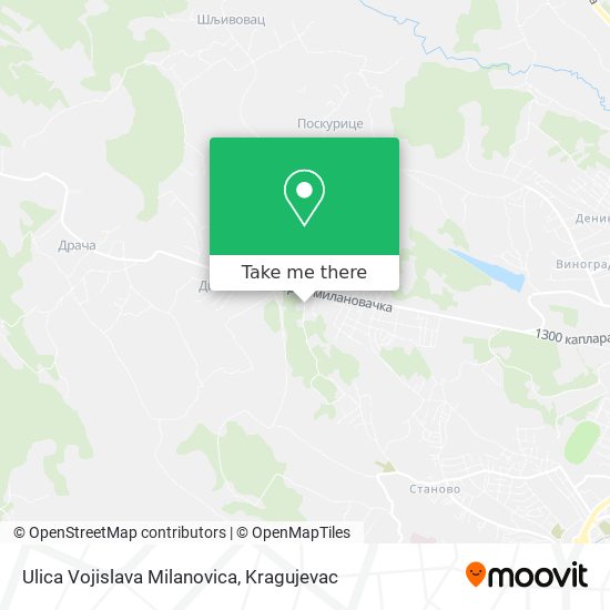 Ulica Vojislava Milanovica map