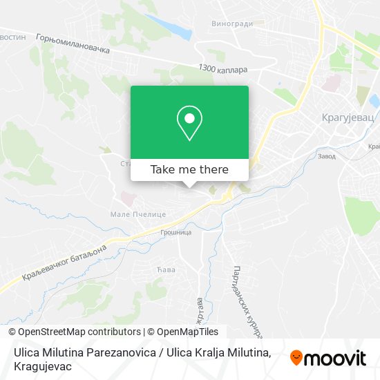 Ulica Milutina Parezanovica / Ulica Kralja Milutina map