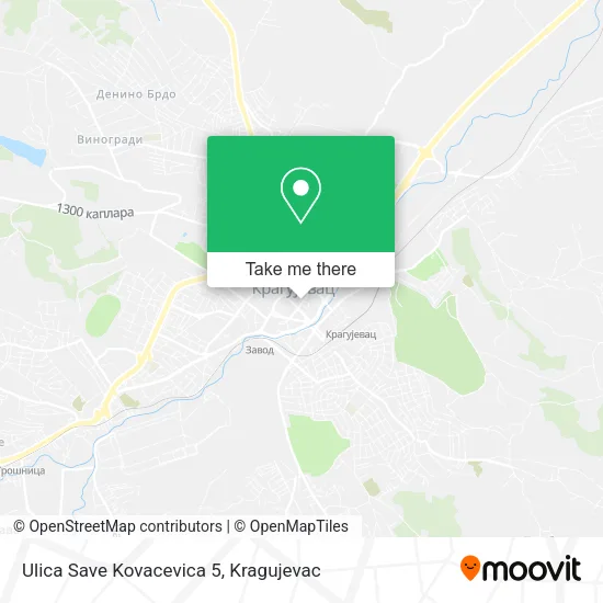 Ulica Save Kovacevica 5 map