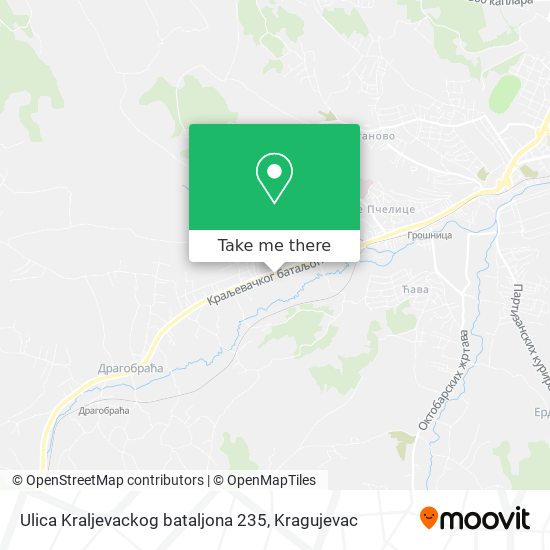 Ulica Kraljevackog bataljona 235 map