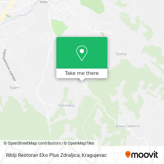 Riblji Restoran Eko Plus Zdraljica map