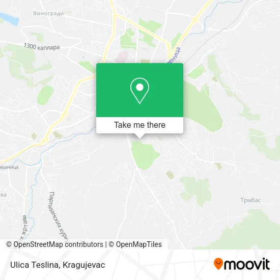 Ulica Teslina map