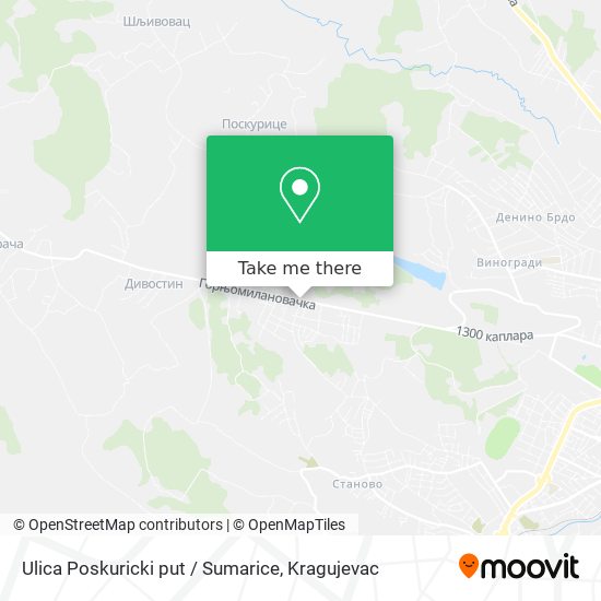 Ulica Poskuricki put / Sumarice map