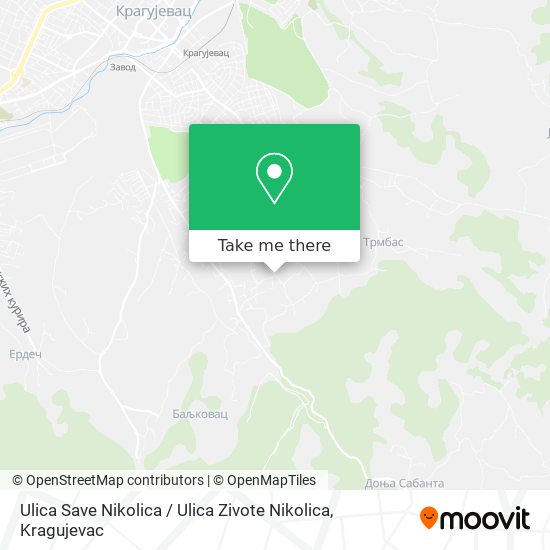 Ulica Save Nikolica / Ulica Zivote Nikolica map