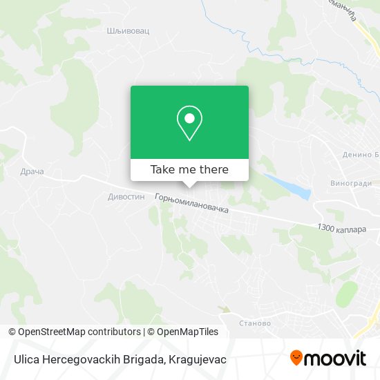 Ulica Hercegovackih Brigada map
