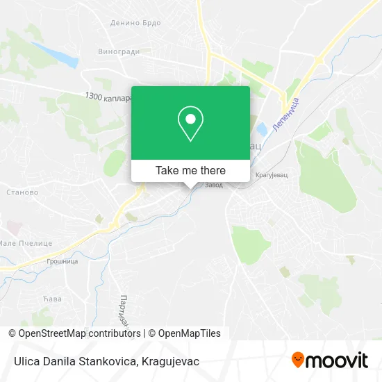 Ulica Danila Stankovica map