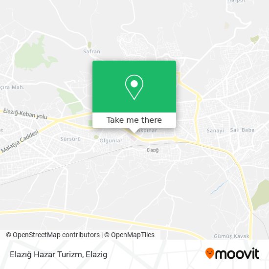 Elazığ Hazar Turizm map