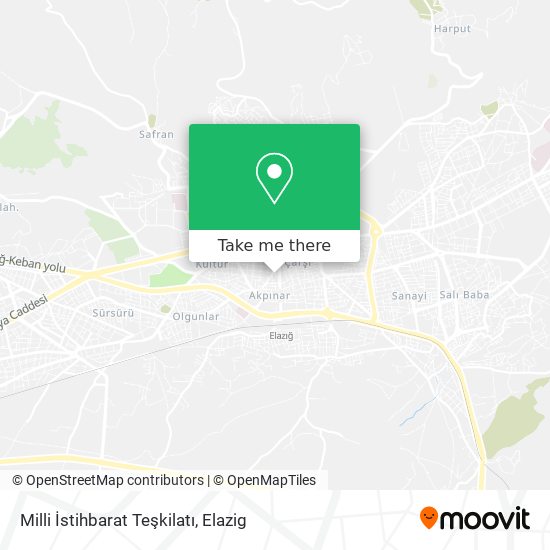 Milli İstihbarat Teşkilatı map