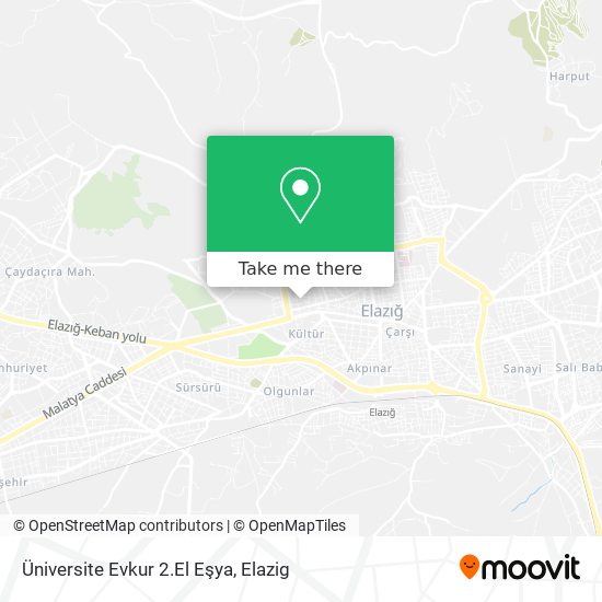 Üniversite Evkur 2.El Eşya map