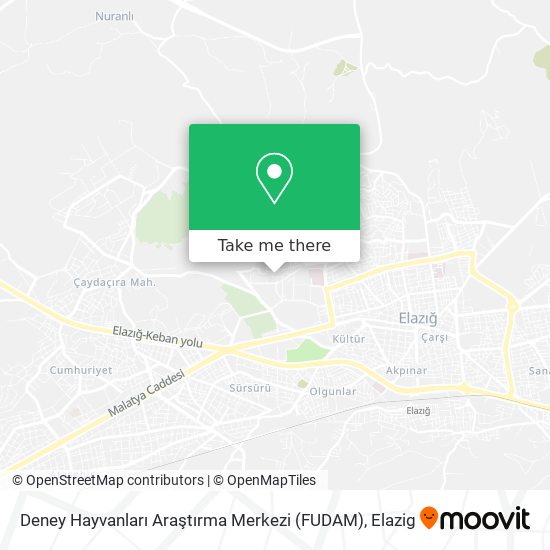Deney Hayvanları Araştırma Merkezi (FUDAM) map