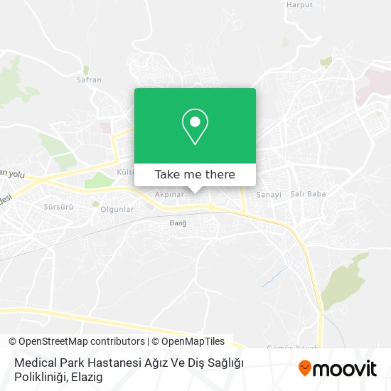 Medical Park Hastanesi Ağız Ve Diş Sağlığı Polikliniği map