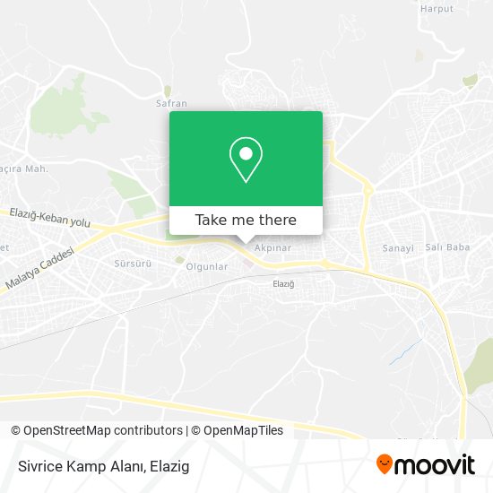 Sivrice Kamp Alanı map