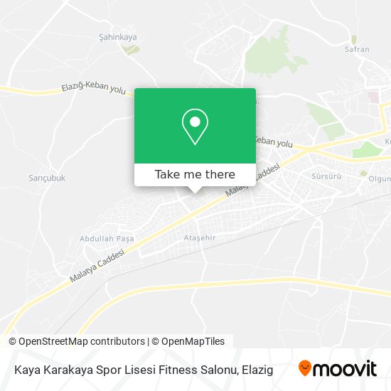 Kaya Karakaya Spor Lisesi Fitness Salonu map