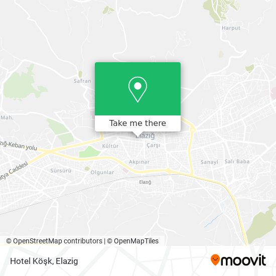 Hotel Köşk map