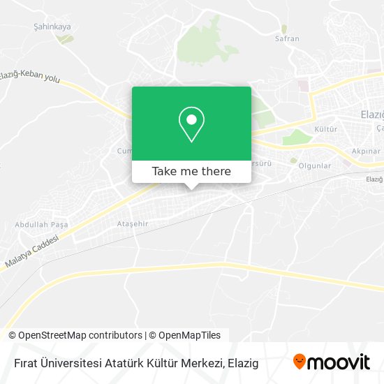 Fırat Üniversitesi Atatürk Kültür Merkezi map