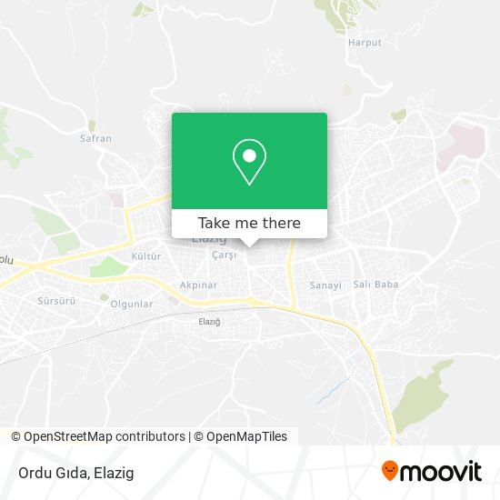 Ordu Gıda map