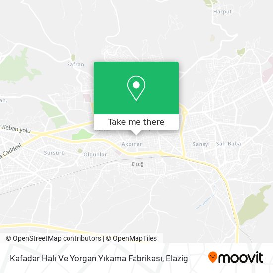 Kafadar Halı Ve Yorgan Yıkama Fabrikası map