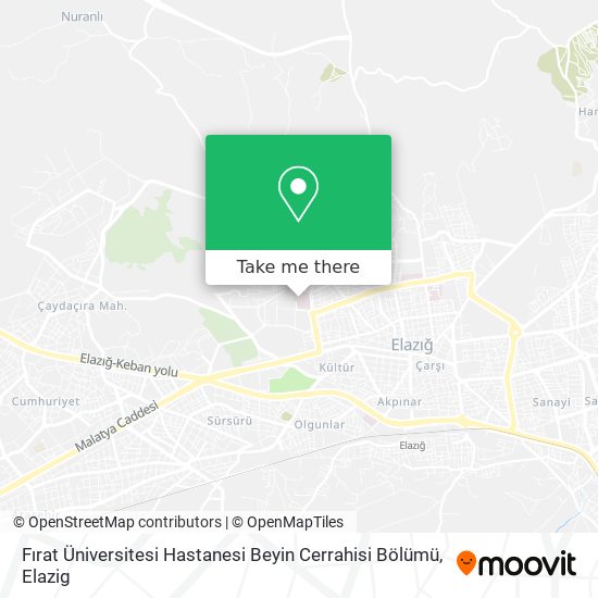 Fırat Üniversitesi Hastanesi Beyin Cerrahisi Bölümü map